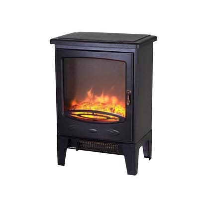 Condere 1800W Electric Heater Fireplace Heater ZR-8001- Black