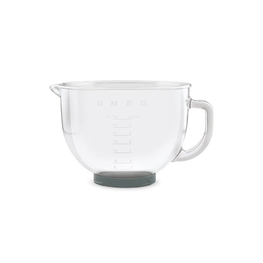 Smeg 4.8Lt Glass Bowl Mixer Clear