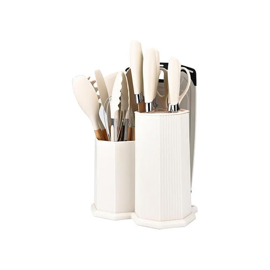 CH 19 Piece Cooking Utensils Set White