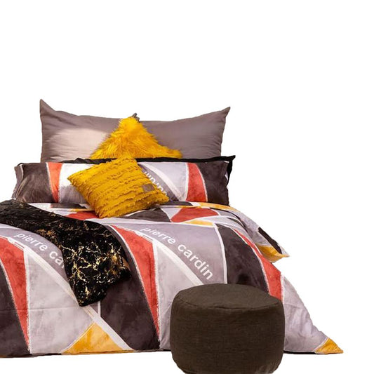 Pierre Cardin 3 Piece Queen Duvet Cover Set - Proxima Geo
