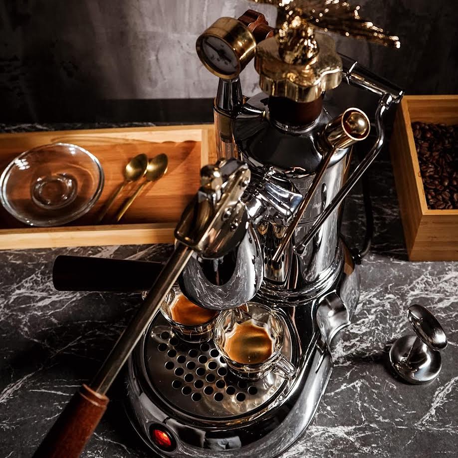 Smeg La Pavoni Expo 2015 Lever Espresso Machine Chrome