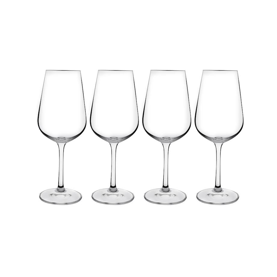 Consol 4 Piece 360ml Signature Vienna Stem White Wine Glass Set Clear