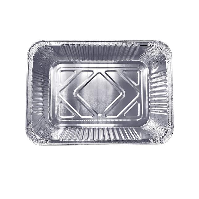 Inpulse Homeware 5 Pack 4.9Lt Aluminum Foil Food Container Set Silver