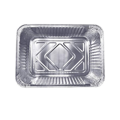 Inpulse Homeware 5 Pack 4.9Lt Aluminum Foil Food Container Set Silver