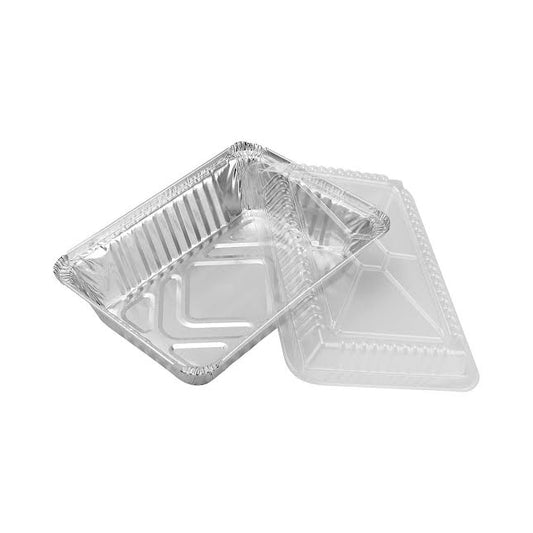 Inpulse Homeware 5 Pack 4.9Lt Aluminium Foil Food Container Silver