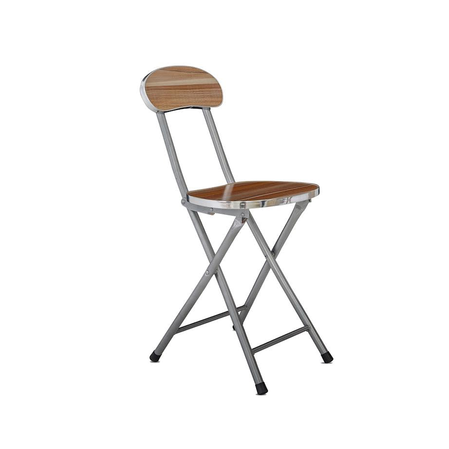 Exotic Designs Folding Chair Walnut