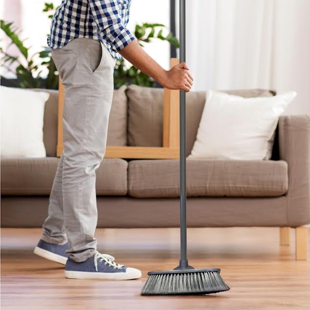 Parrot Janitorial Soft Broom Grey