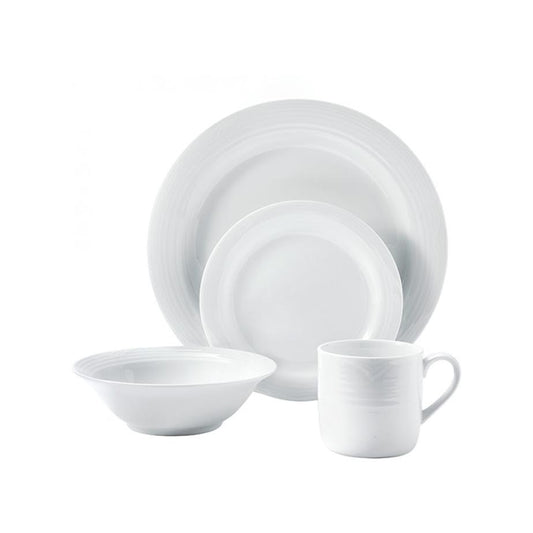 Noritake 16 Piece Arctic White Dinner Set White