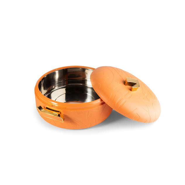 3 Piece Insulated Food Warmer Set with Lids Orange
