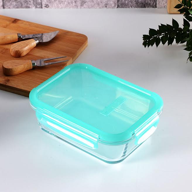 Pasabahce Snowbox 640ml Cliplock Storage Bowl Green