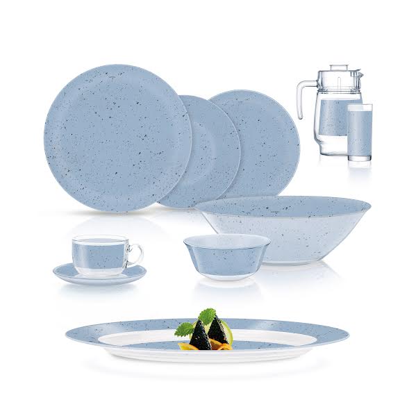 Luminarc Simply Ingmar 46 Piece Dinner Set Blue