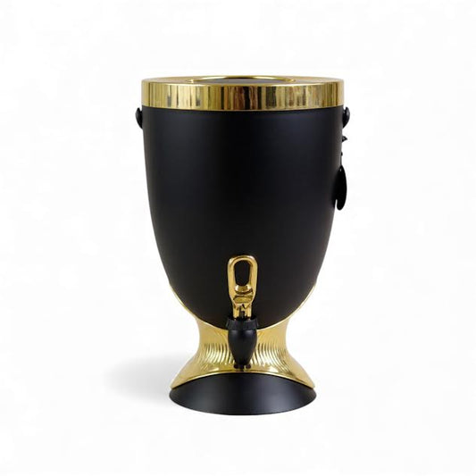 5.5Lt Beverage Dispenser Black & Gold