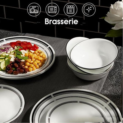 Corelle 16 Piece Brasserie Dinner Set White