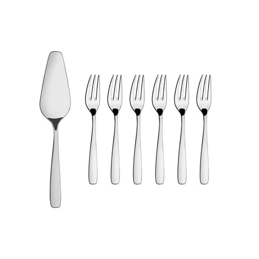 Tramontina 7 piece Cake Set Silver