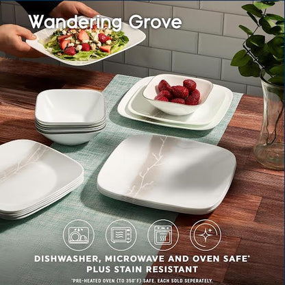 Corelle 18 Piece Wander Dinner Set White