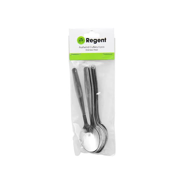 Regent Austwind 6 Piece Teaspoon Set Silver