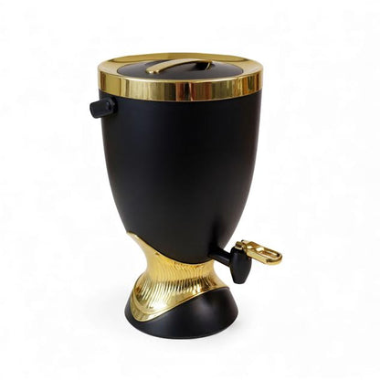 5.5Lt Beverage Dispenser Black & Gold