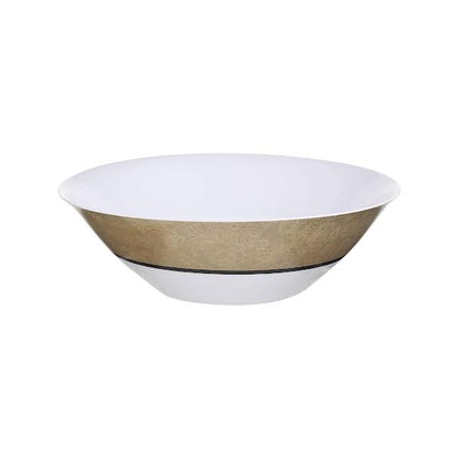 Luminarc Celebration 46 Piece Dinner Set Gold & White