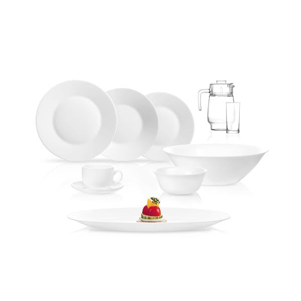 Luminarc Essence 46 Piece Dinner Set White