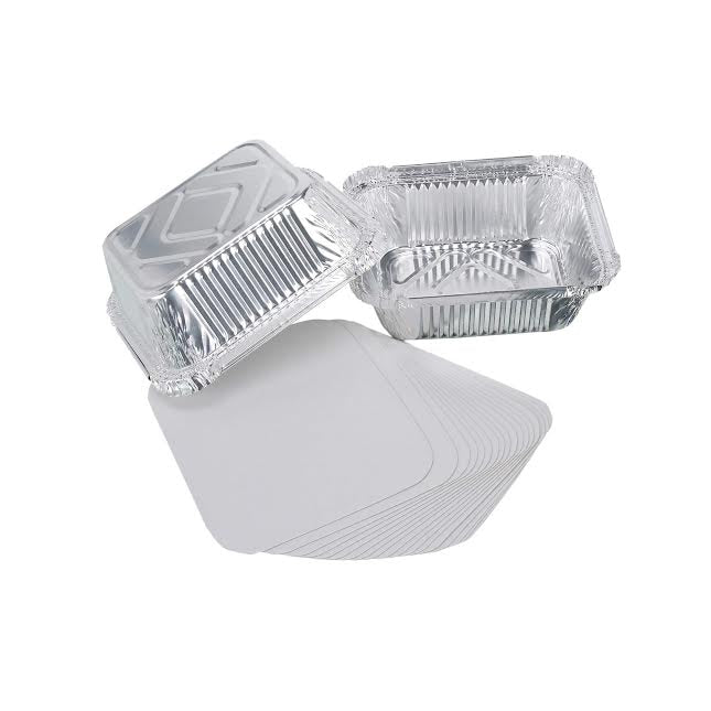 Inpulse Homeware 10 Pack 450ml Aluminium Foil Food Container Silver