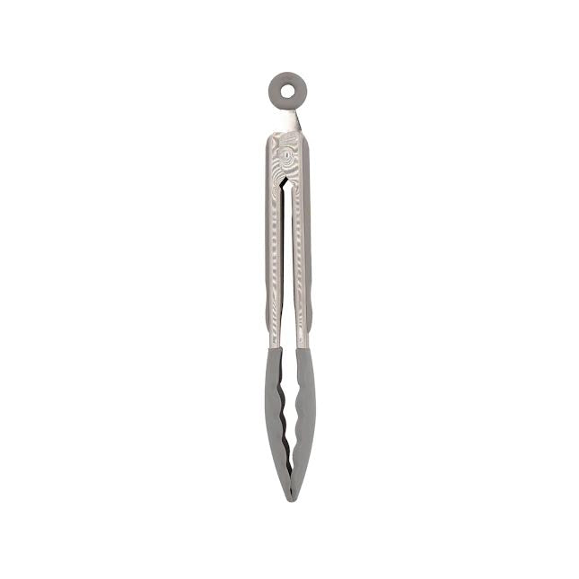 Regent Stainless Steel Tong with Silicone Tips Grey & Silver