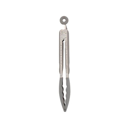 Regent Stainless Steel Tong with Silicone Tips Grey & Silver