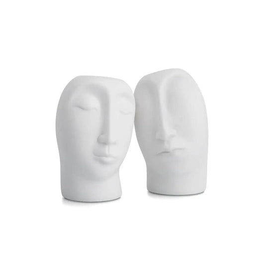 Carrol Boyes Enigma Satin Salt & Pepper Set White