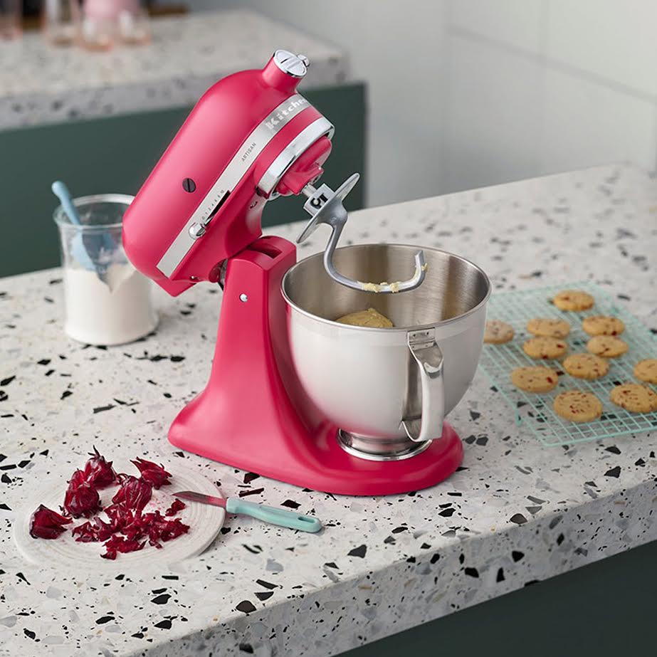 KitchenAid Artisan 4.8Lt Stand Mixer Hibiscus