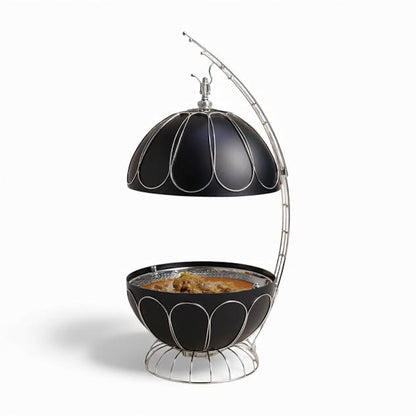 8Lt Chafing Dish Black & Silver