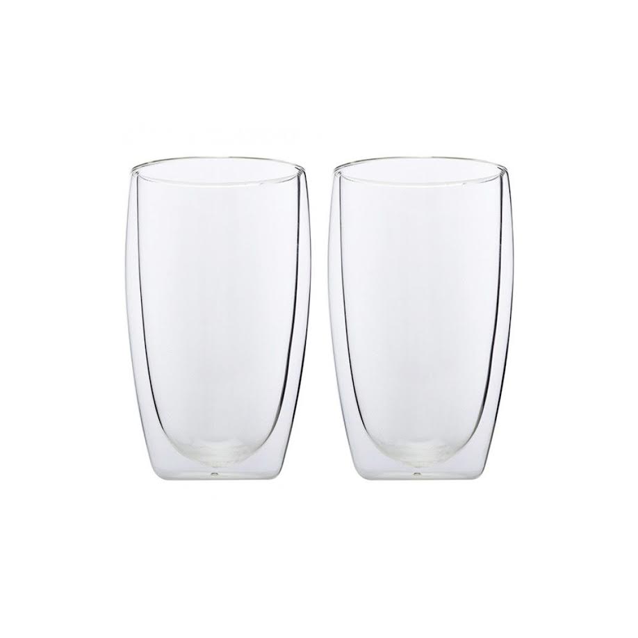 Maxwell & Williams 450ml Blend Double Walled Glasses 2 Piece Clear