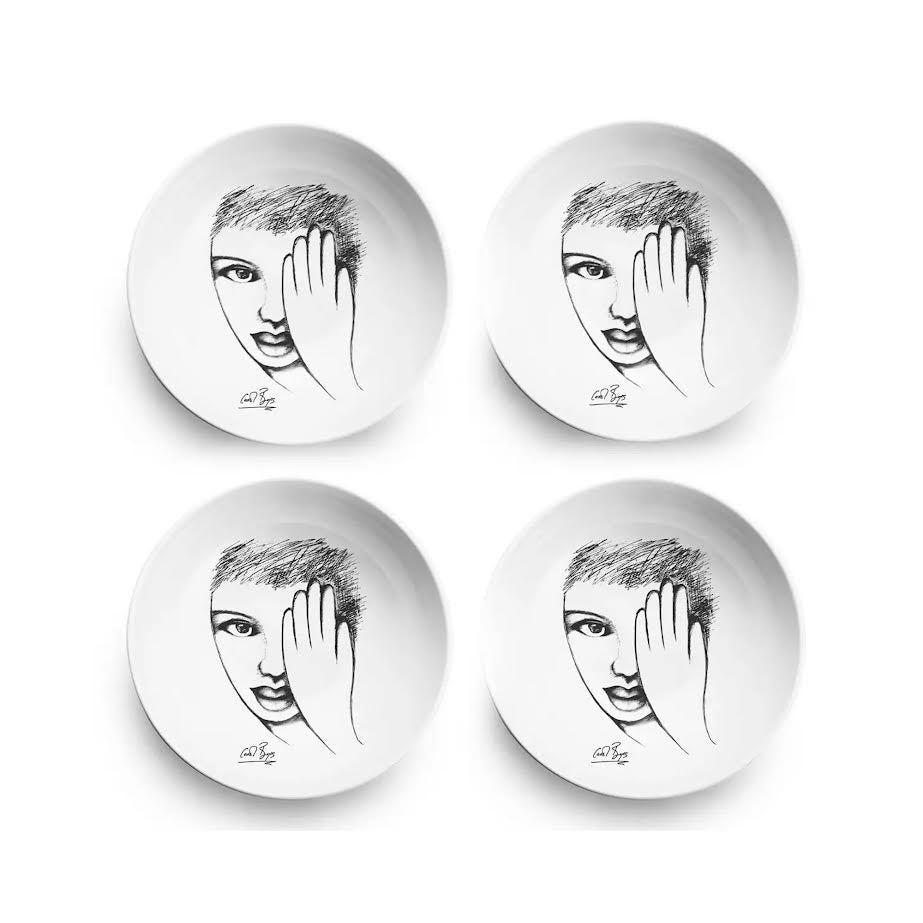 Carrol Boyes 4 Piece Eye For Detail Soup Bowl Set White