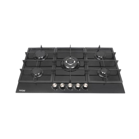 Totai 5 Burner Gas Hob 90CM - Black