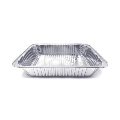 Inpulse Homeware 5 Pack 4.9Lt Aluminum Foil Food Container Set Silver