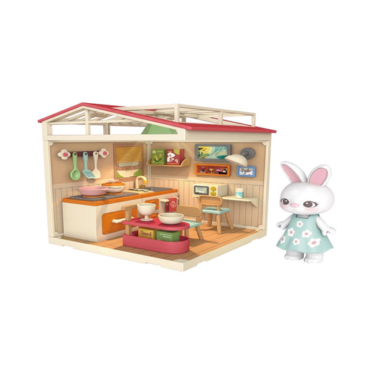 102 Piece DIY Kitchen Miniature Assembly Set Pink
