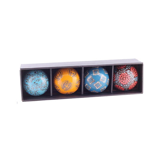 Urban Decor 4 Piece Ceramic 10cm Decor Ball Set Assorted