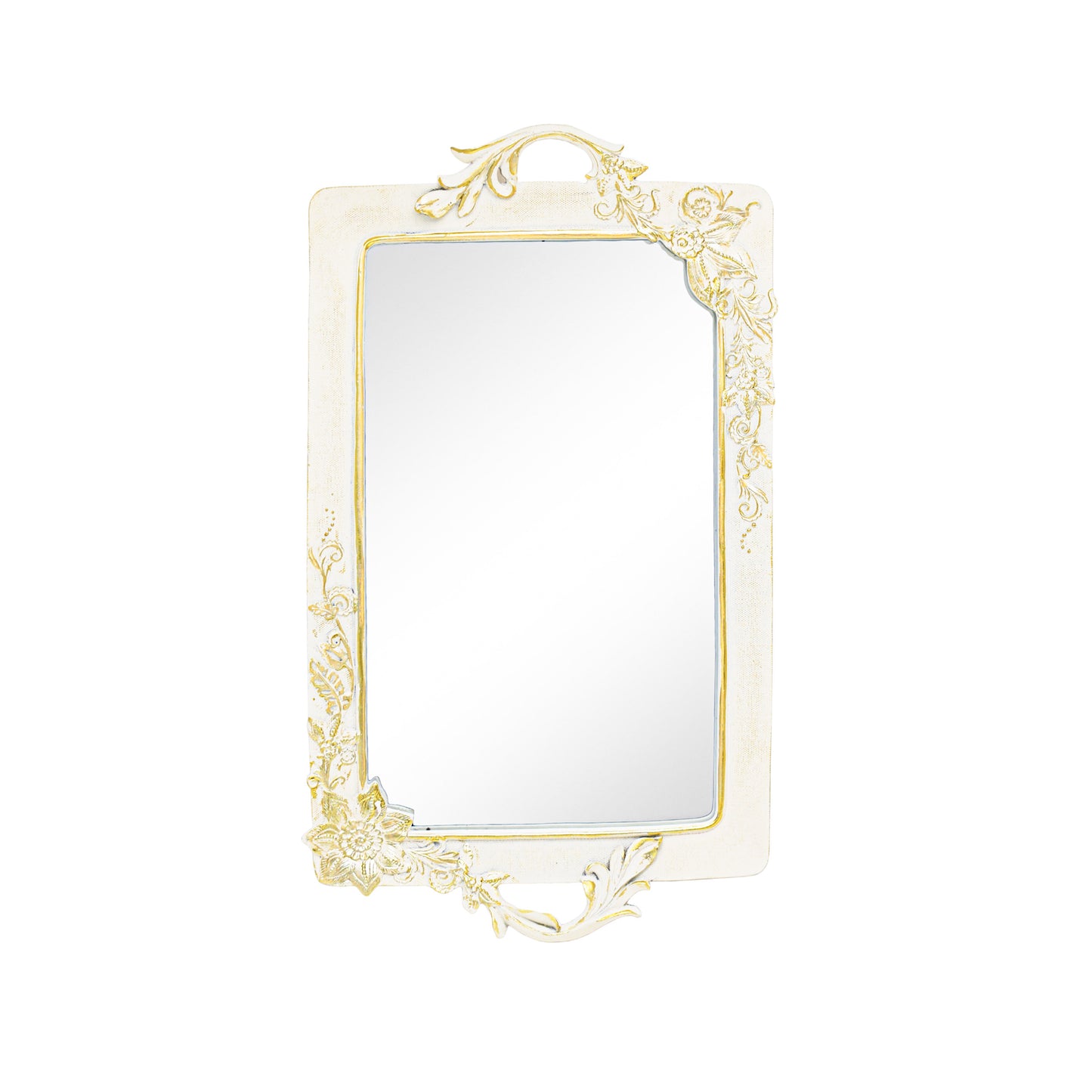 Urban Decor Parni Rectangular Mirror Tray Gold