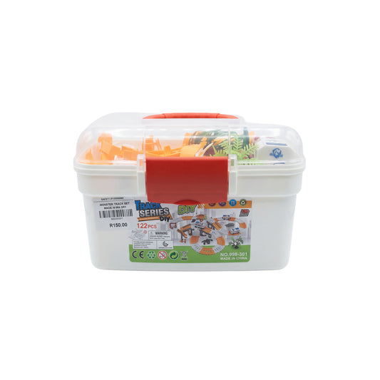 122 Piece DIY Track Set in Storage Box White