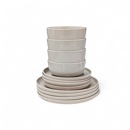 Kitchen Life 12 Piece Dinner Set Beige