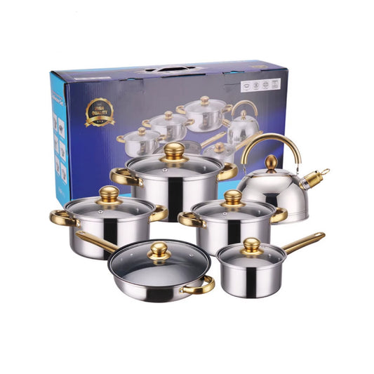 12 Piece Stainless Steel Cookware Set