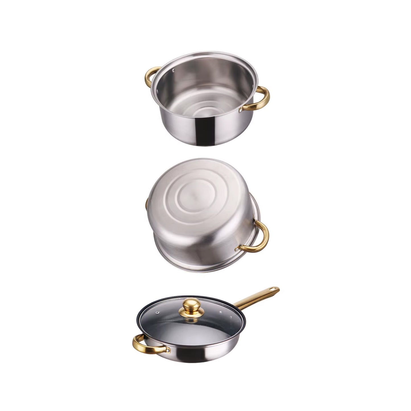 12 Piece Stainless Steel Cookware Set