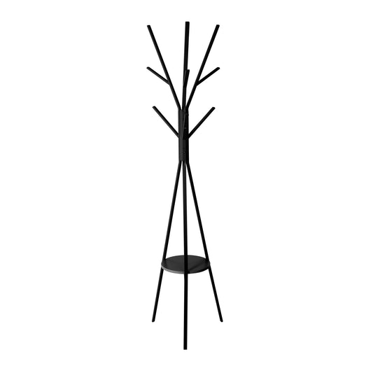 Five Metal Coat Stand Black