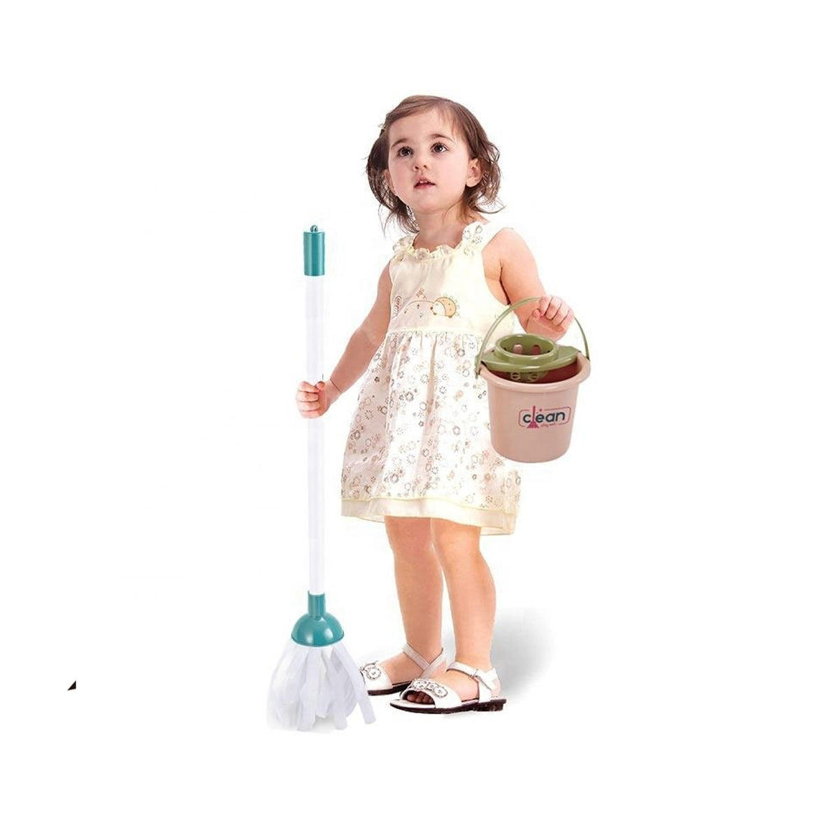 13 Piece Home Little Helper Cleaning Trolley Set Maroon