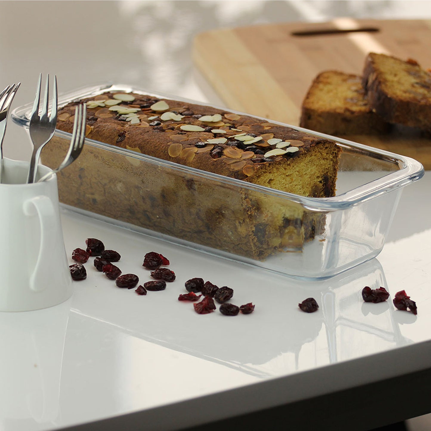 Borcam 30 x 12cm Glass Loaf Dish Clear