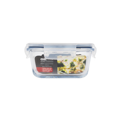 O2 Rectangular 550ml Cook & Keep Storage Container Clear