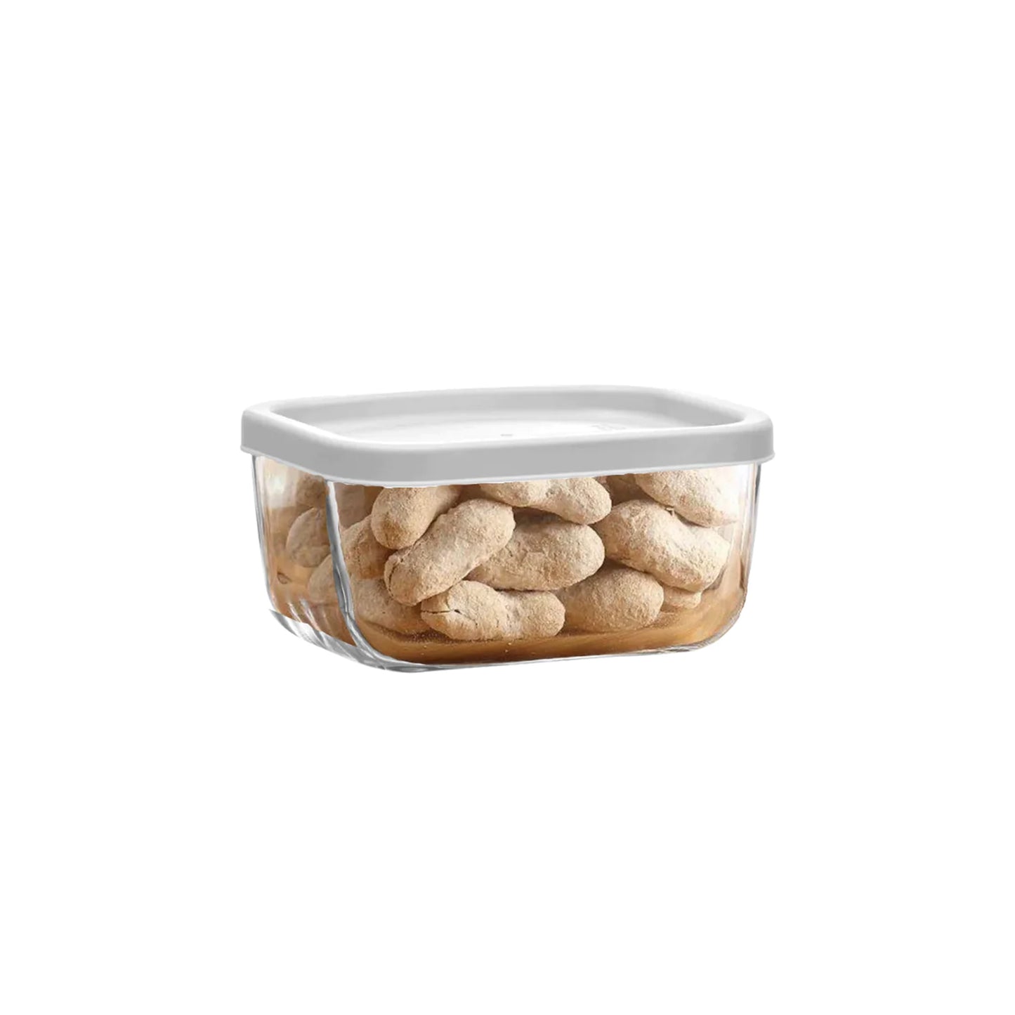 LAV 375ml Rectangular Jar With Lid Clear