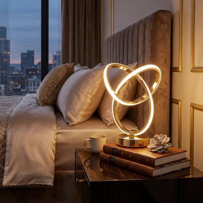 Interlinked Design Desk Lamp Gold