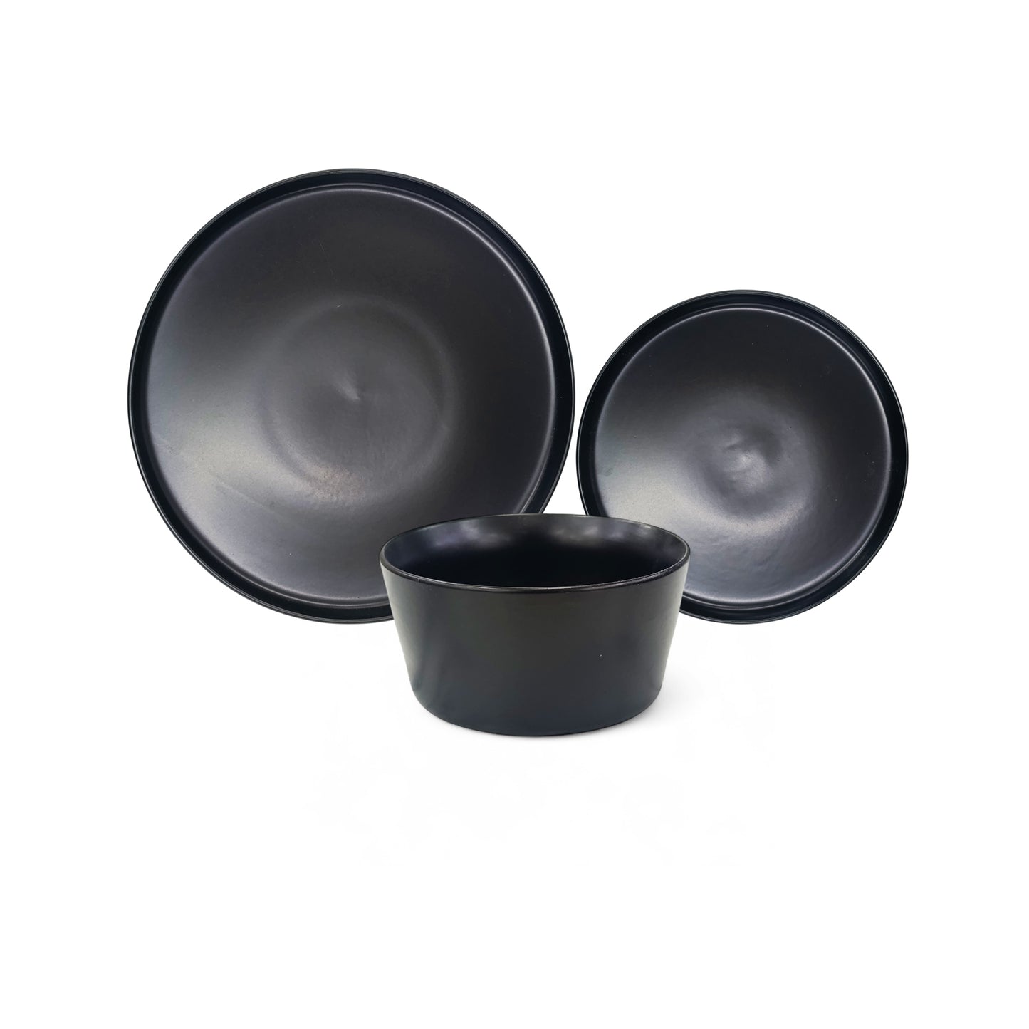 Kitchen Life 18 Piece Dinner Set Black