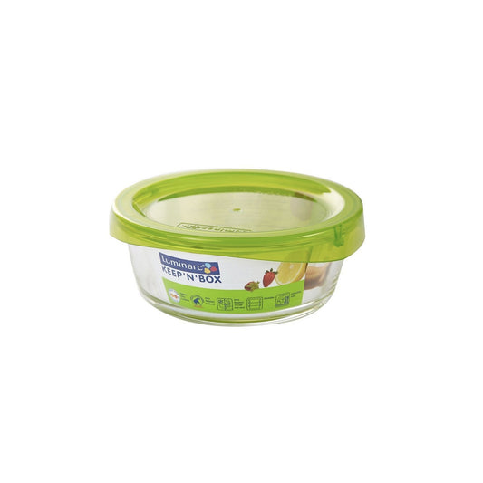 Luminarc Keep n Box Round Container Green