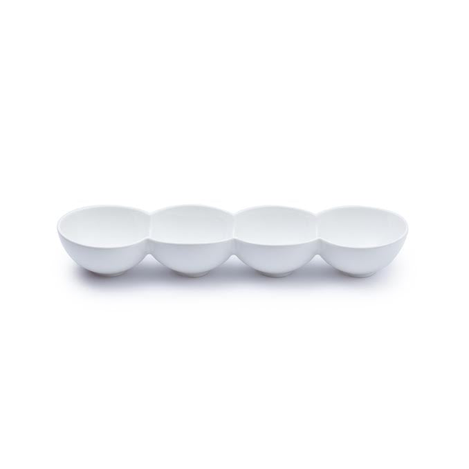 JAN Maison Blanche 34.5cm 4 Division Bowl White