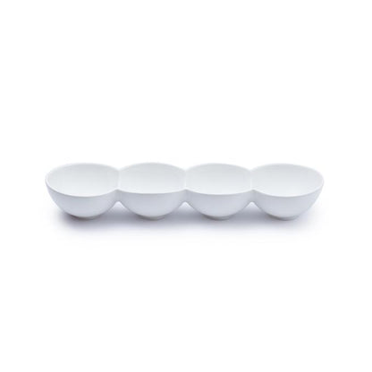 JAN Maison Blanche 34.5cm 4 Division Bowl White